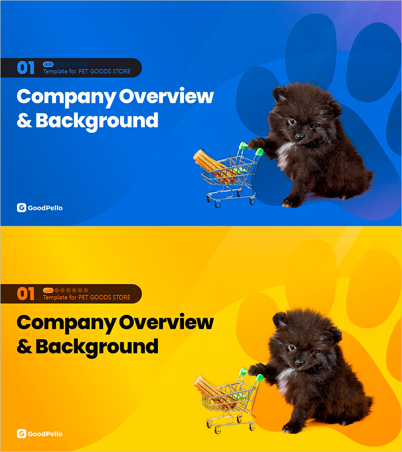 펫스토어 기업소개 간지 슬라이드