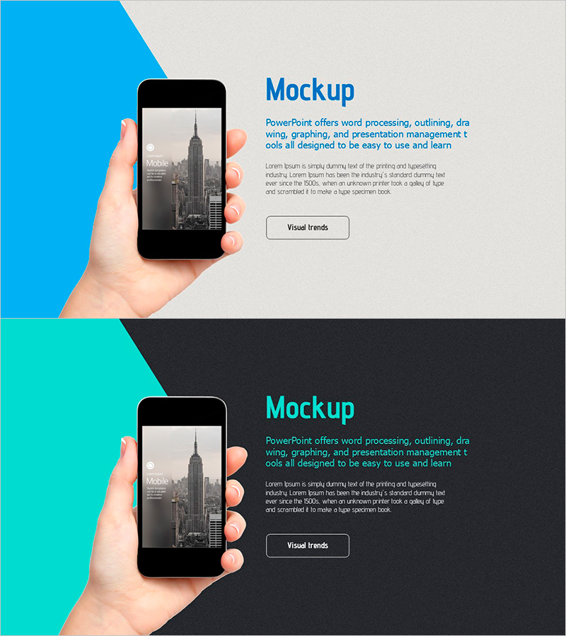 온라인 템플릿 목업 – 디지털 마케팅 전략 소개