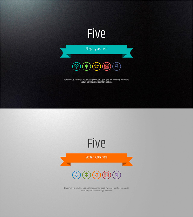 다섯가지 컬러 와이드 템플릿_표지