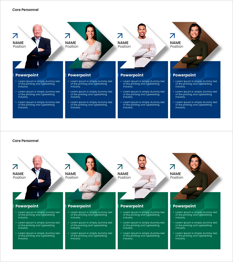 전문 의료진 및 핵심 인력 소개 – 팀의 역량을 강조한 슬라이드