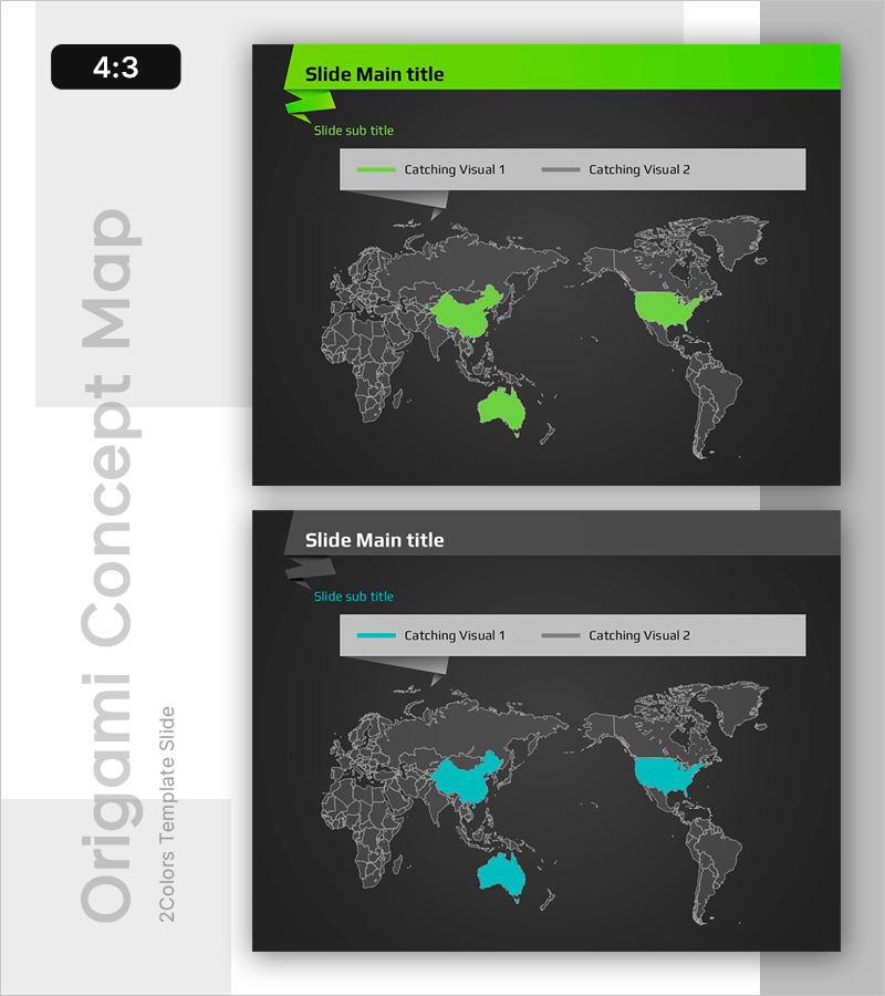지도 시각화를 통한 글로벌 시장 흐름 확인 – 정보를 간결하게 전달하는 슬라이드