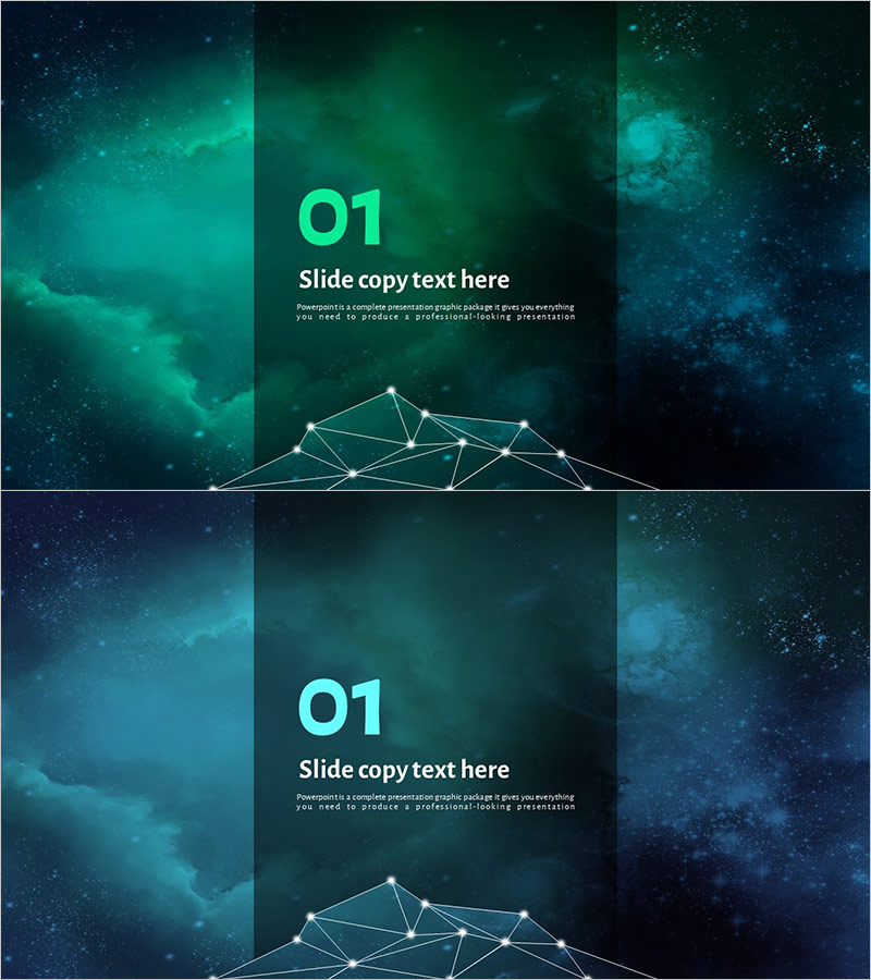 우주 테마 별자리 간지 커버