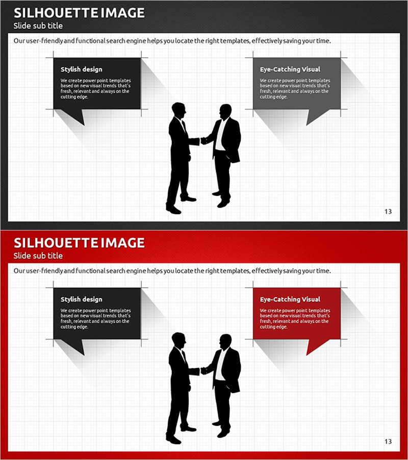 모던 비즈니스 플랜 템플릿 – 고객 성공 사례 시각화