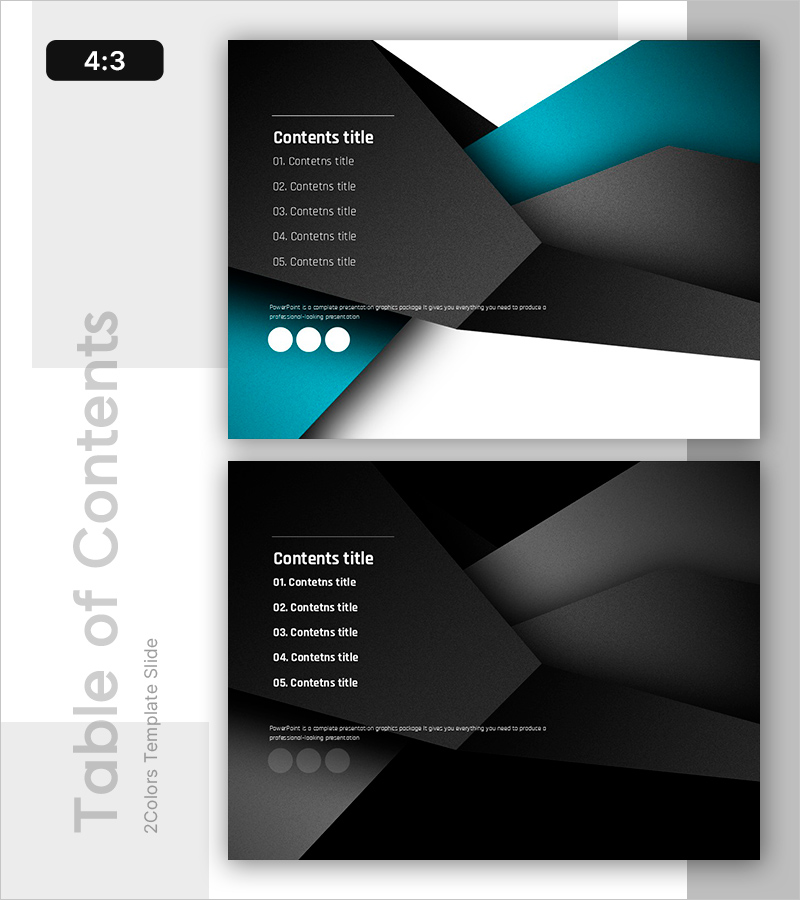 디자인 피피티 목차 슬라이드 – 전문가의 첫인상