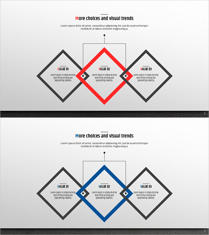 프리미엄 관리 템플릿 중첩 다이어그램