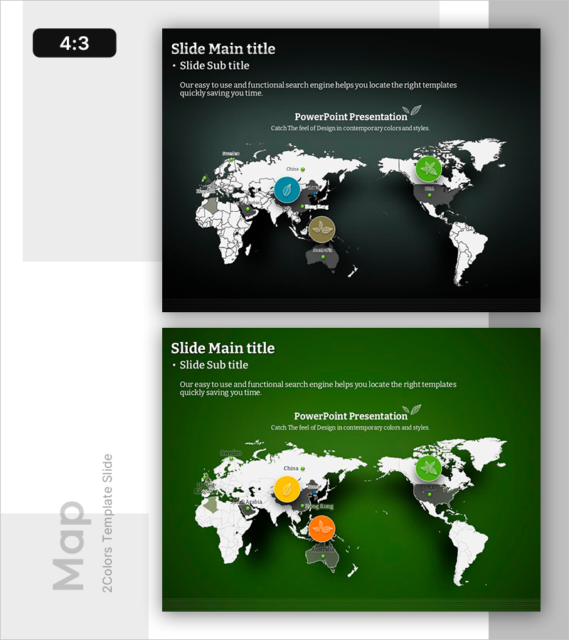 트리 PPT 글로벌 맵 식물 분포도