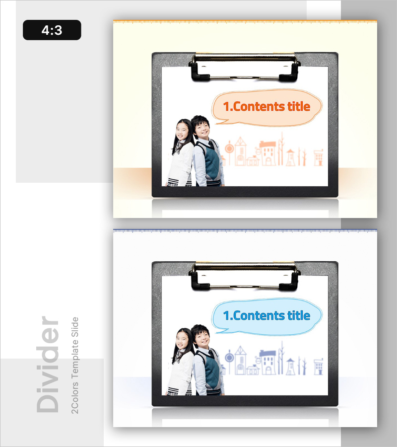 어린이 학습용 템플릿 간지 – 창의적인 학습을 위한 슬라이드