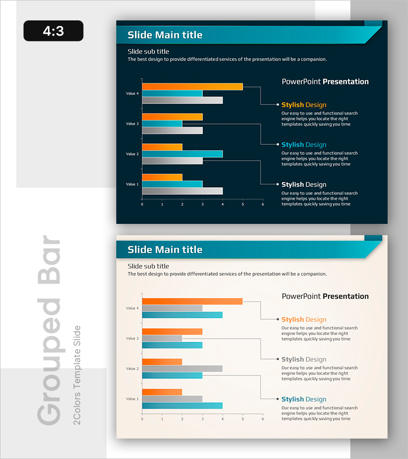 연도별 매출 추이 비교 슬라이드 – 데이터 시각화