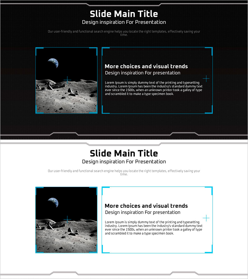 기하학 무늬 와이드 피피티 이미지&텍스트 박스