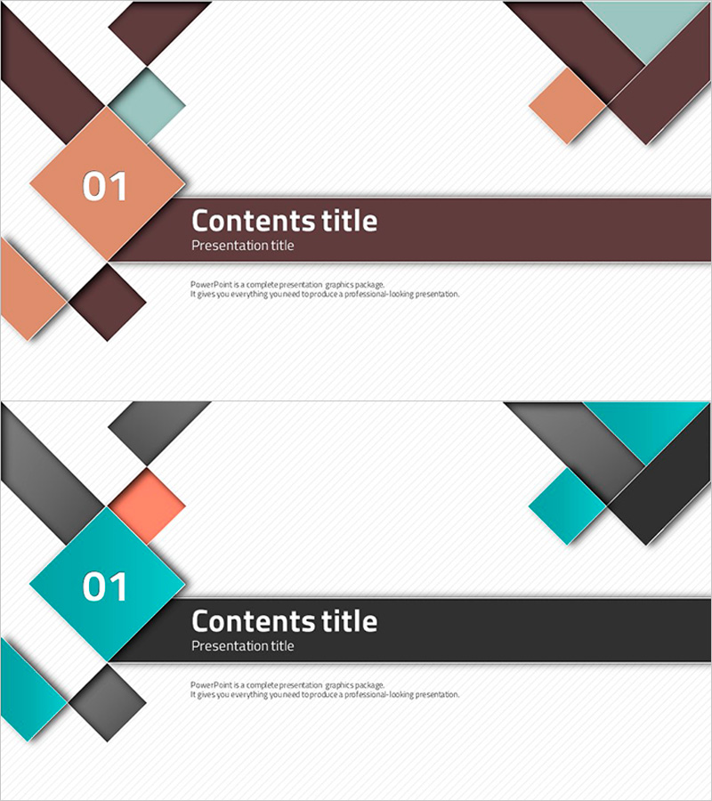 마름모 템플릿 간지 – 섹션 구분 슬라이드