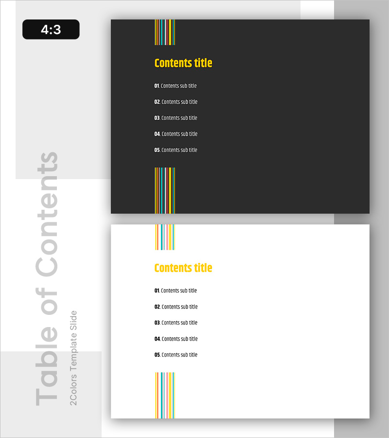 바코드로 구성한 PPT 목차 – 시각적으로 매력적인 슬라이드