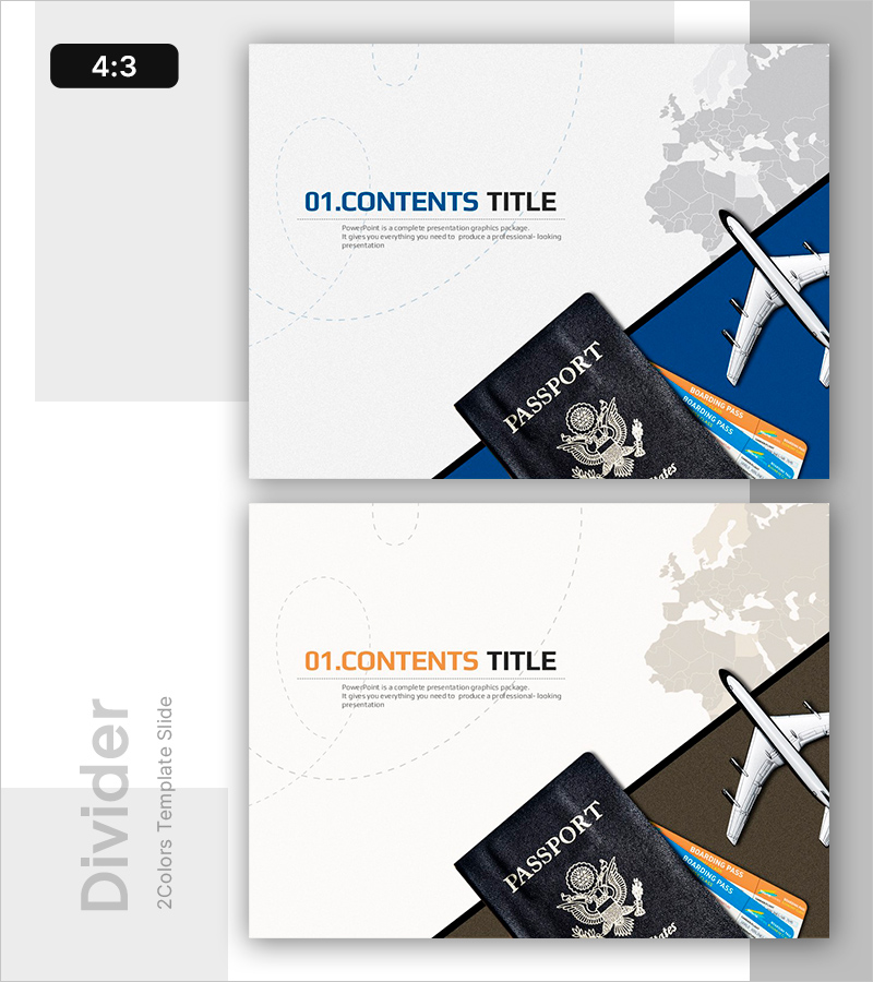 여행 필수품 간지 세션 커버 – 여행을 함께하는 프레젠테이션