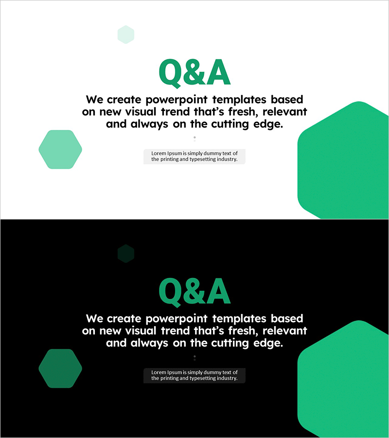 라인드로잉 테마 Q&A 프레젠테이션 슬라이드