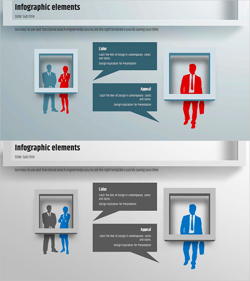 사각형 프레임 템플릿으로 고객 성공 사례 전달 – 스피킹 효과