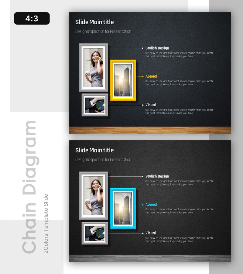 시장 점유율 도넛형 원 그래프 – 기업 비전과 가치