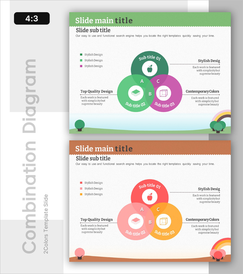 어린이 교육 분야 중첩 구성도 – 창의적인 학습 영역