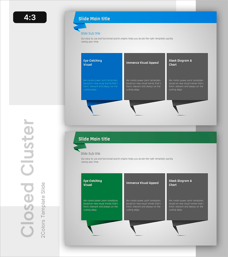 종이접기 스타일 폐쇄 다이어그램 - 서비스 개요를 담다