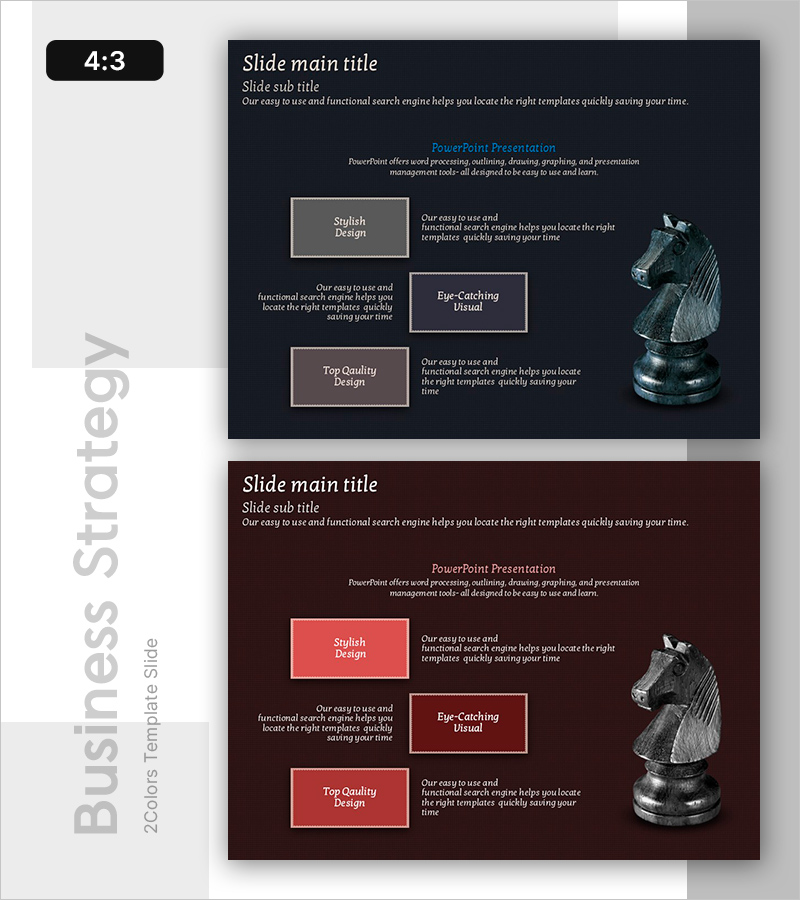 스타일리시한 디자인의 PowerPoint 프레젠테이션 슬라이드