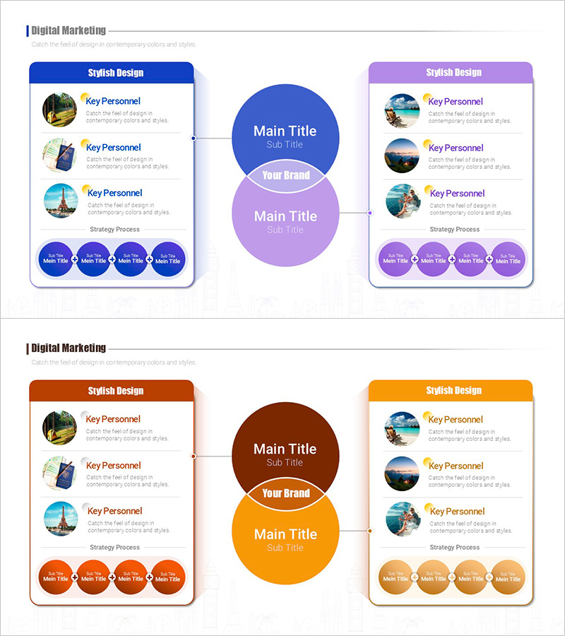 디지털 마케팅 전략 슬라이드 – 효과적인 마케팅 계획