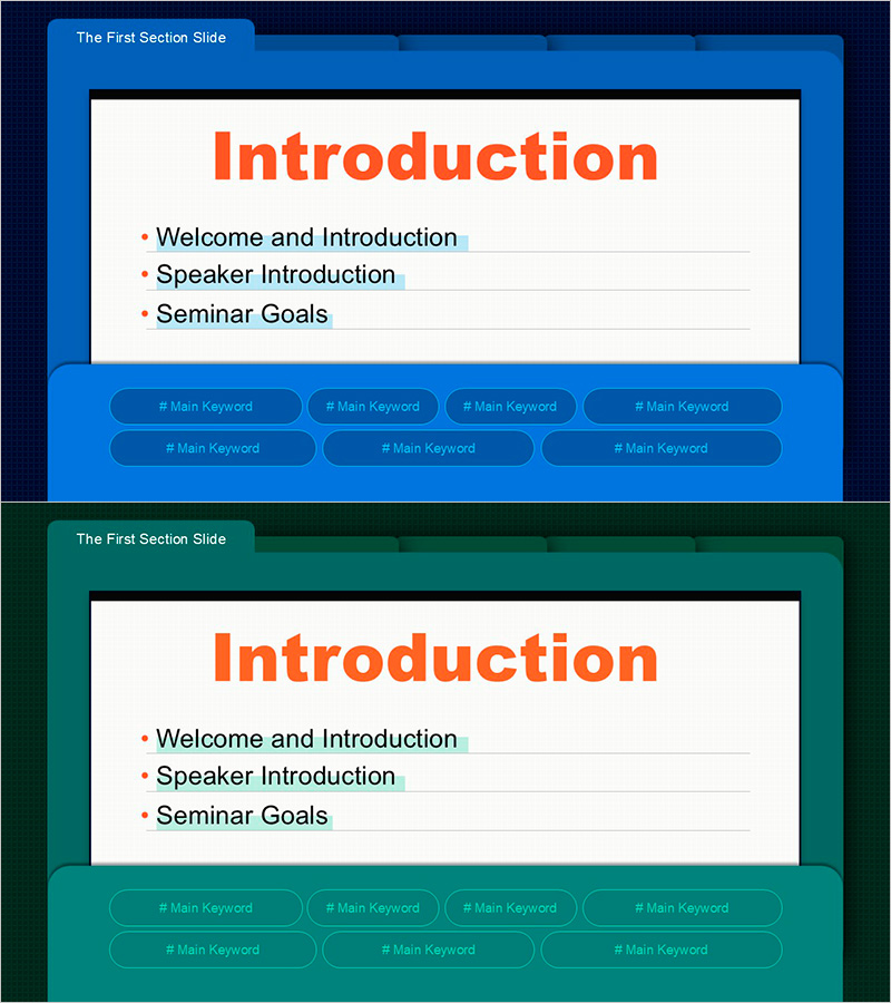 청년 취업 세미나 오프닝 PPT 템플릿 – 직업 탐색의 첫걸음