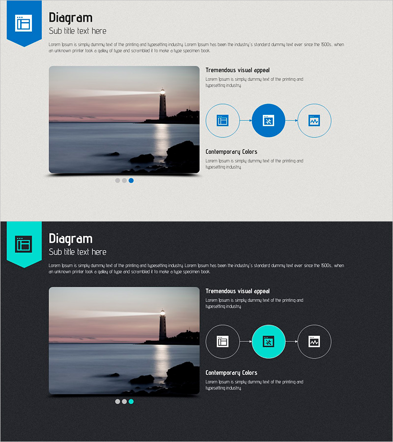 온라인 템플릿 다이어그램7 – 사업 추진 전략 시각화