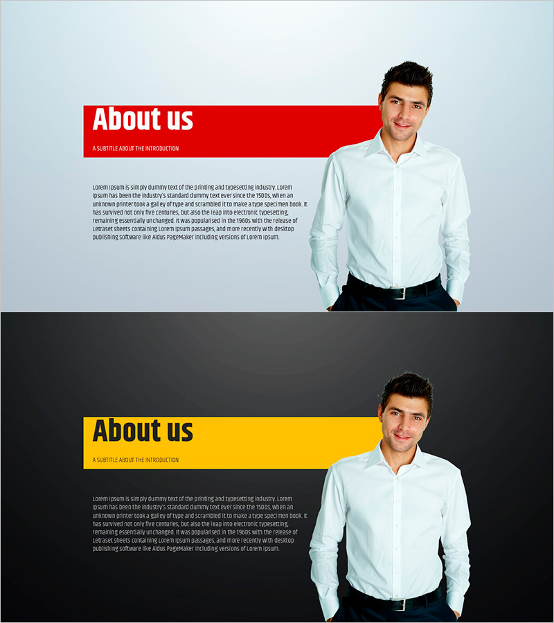 심플 원형 템플릿으로 효과적인 회사 소개