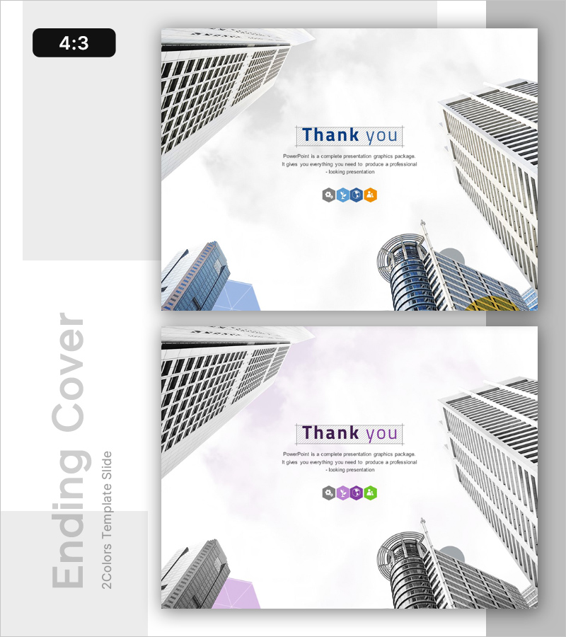 균형과 구조의 육각형 비즈니스 엔딩 표지