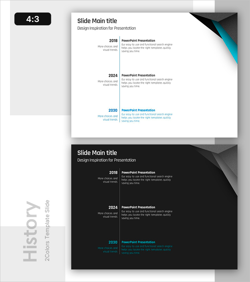 연도별 일정 계획 – 효과적인 프레젠테이션 슬라이드