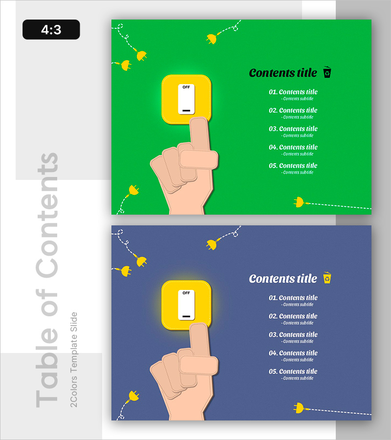 전기 절약 PPT 목차
