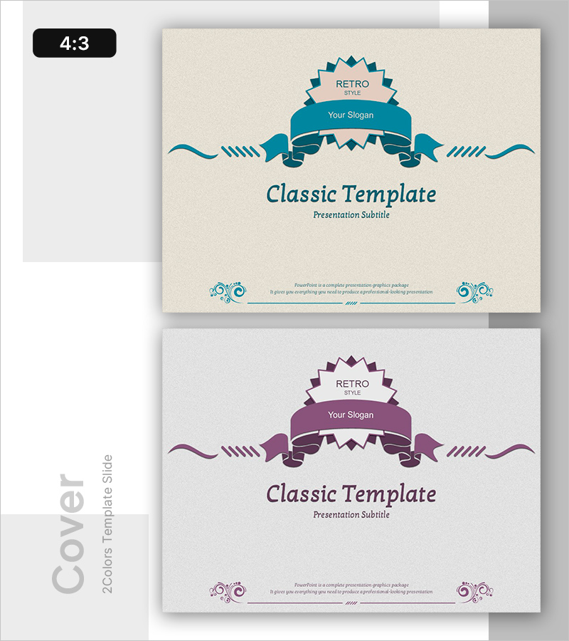 클래식 템플릿 표지 – 전통적인 매력