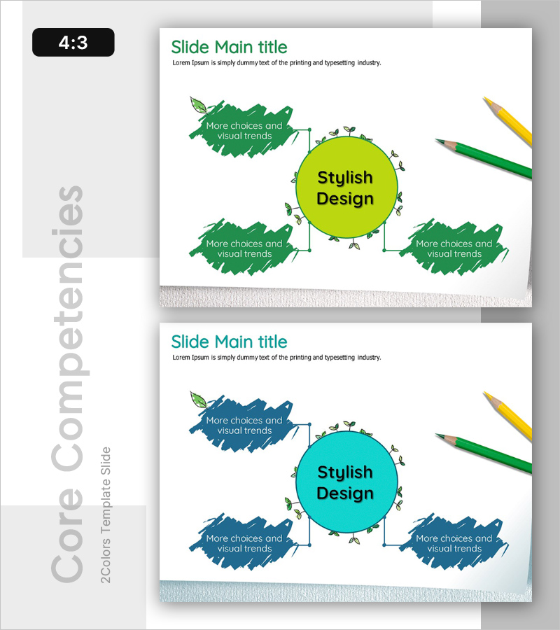 지속가능경영을 위한 핵심 역량 – 스타일리시한 클러스터 다이어그램