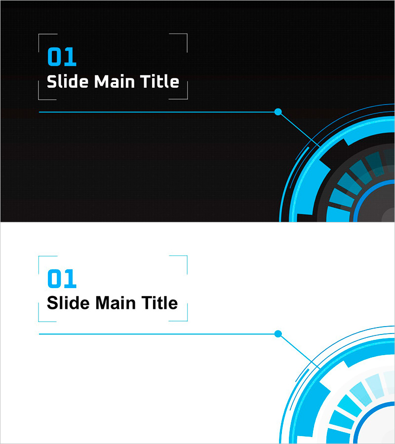 기하학 무늬 와이드 프레젠테이션 템플릿 – 간지 신뢰를 더하다