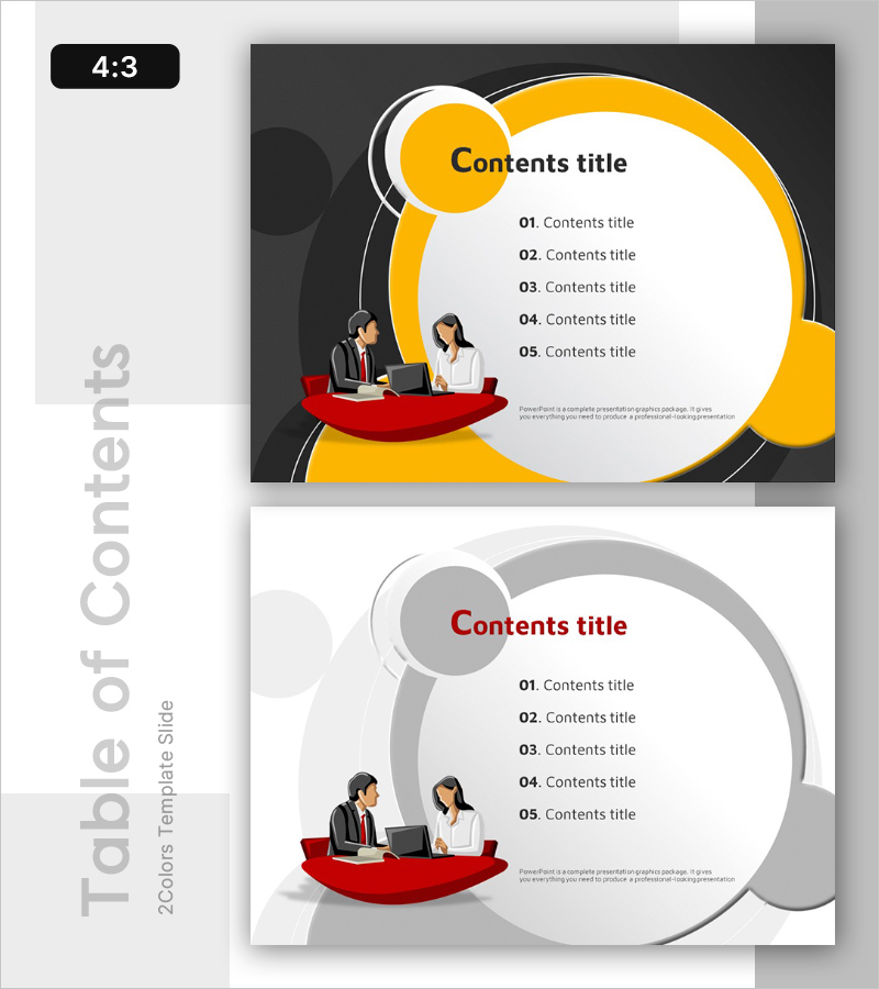 협업을 이끄는 그룹 비즈니스PPT 목차