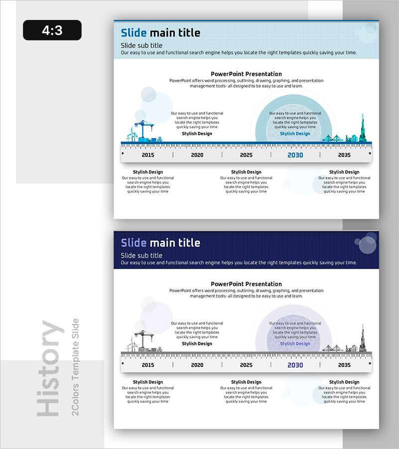 글로벌 건설 기업 연혁 – 사업 추진을 위한 다이어그램