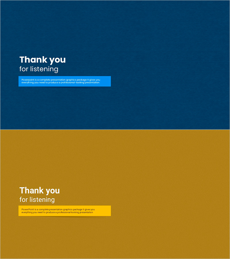 터치 와이드 슬라이드 템플릿 – 성공적인 마무리