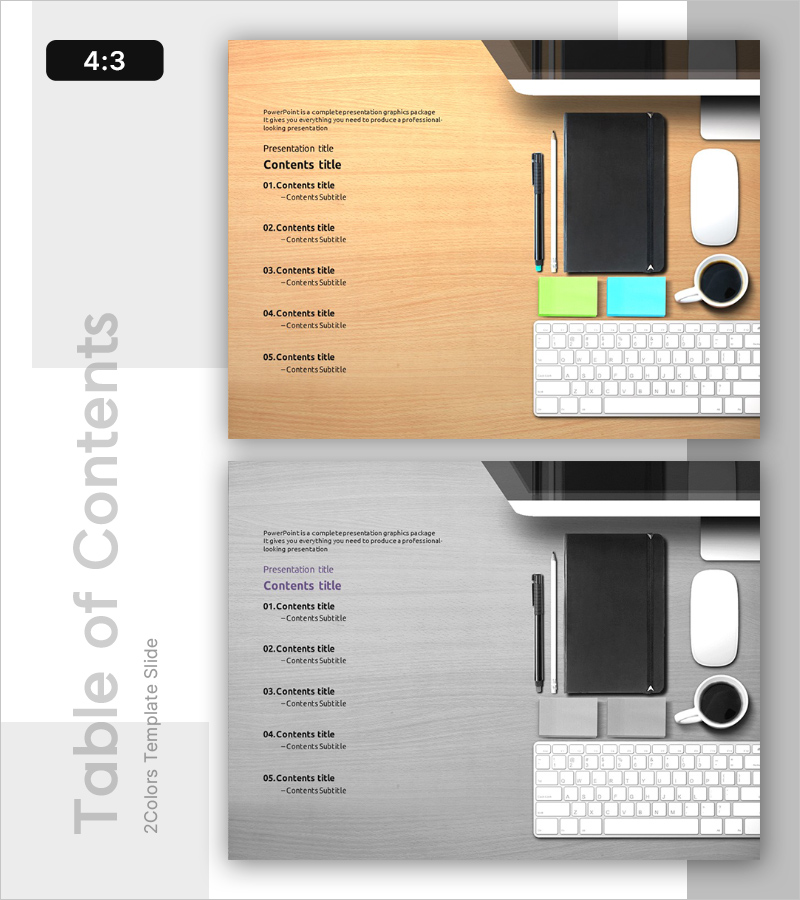 오피스 테마 프레젠테이션 목차