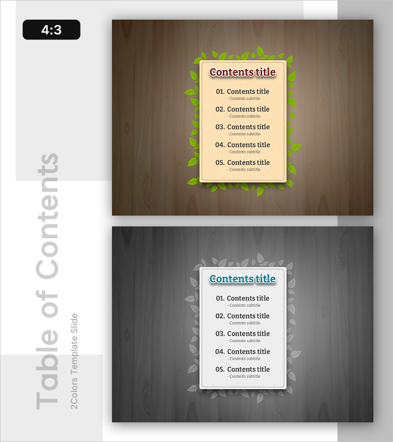 친환경 시장을 향한 실천 PPT 목차