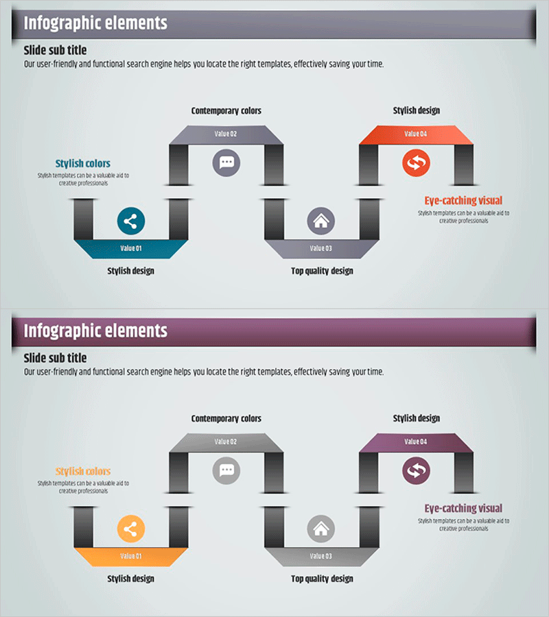 아이디어 도출 템플릿 – 흐름 다이어그램