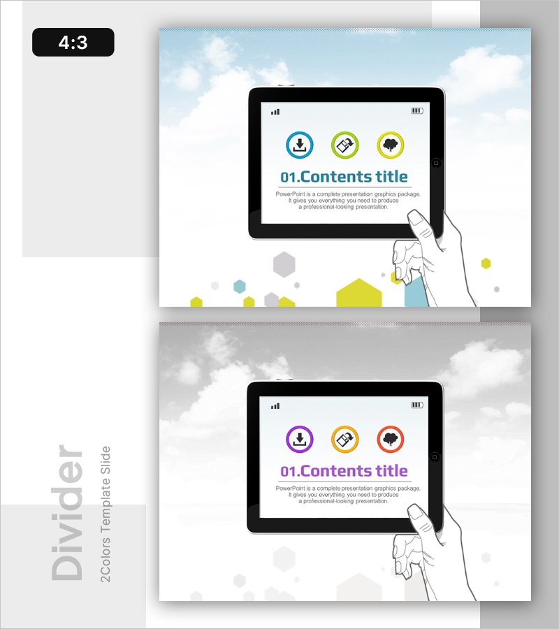 타블렛 일러스트 템플릿 – 콘텐츠 제목 간지