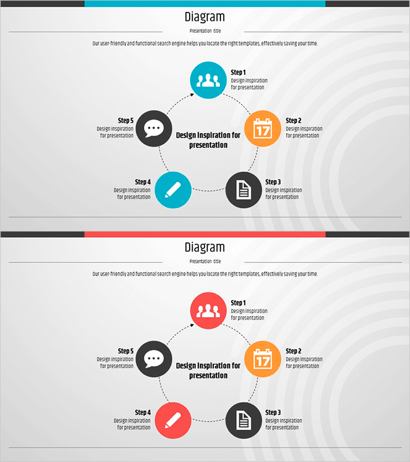 아이덴티티 와이드 템플릿 – 사업 추진 체계 흐름도
