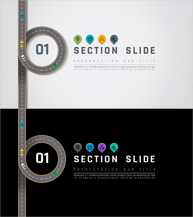 간지 슬라이드로 섹션 나누기 – 새로운 시선을 담은 프레젠테이션