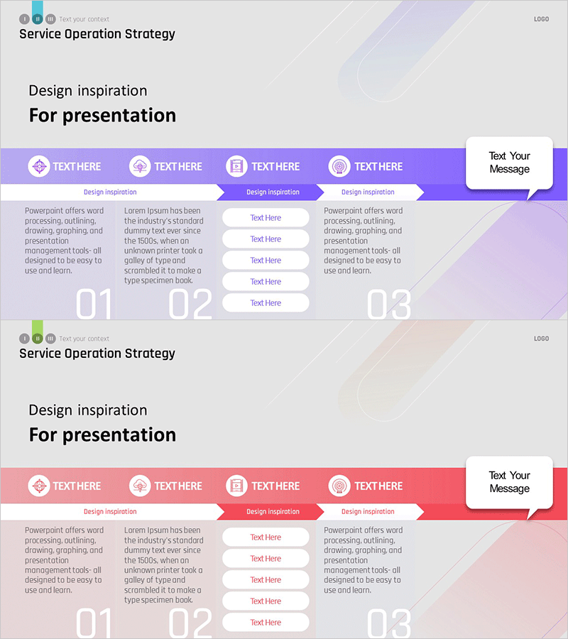 서비스 운영 전략 – 선형 흐름 다이어그램