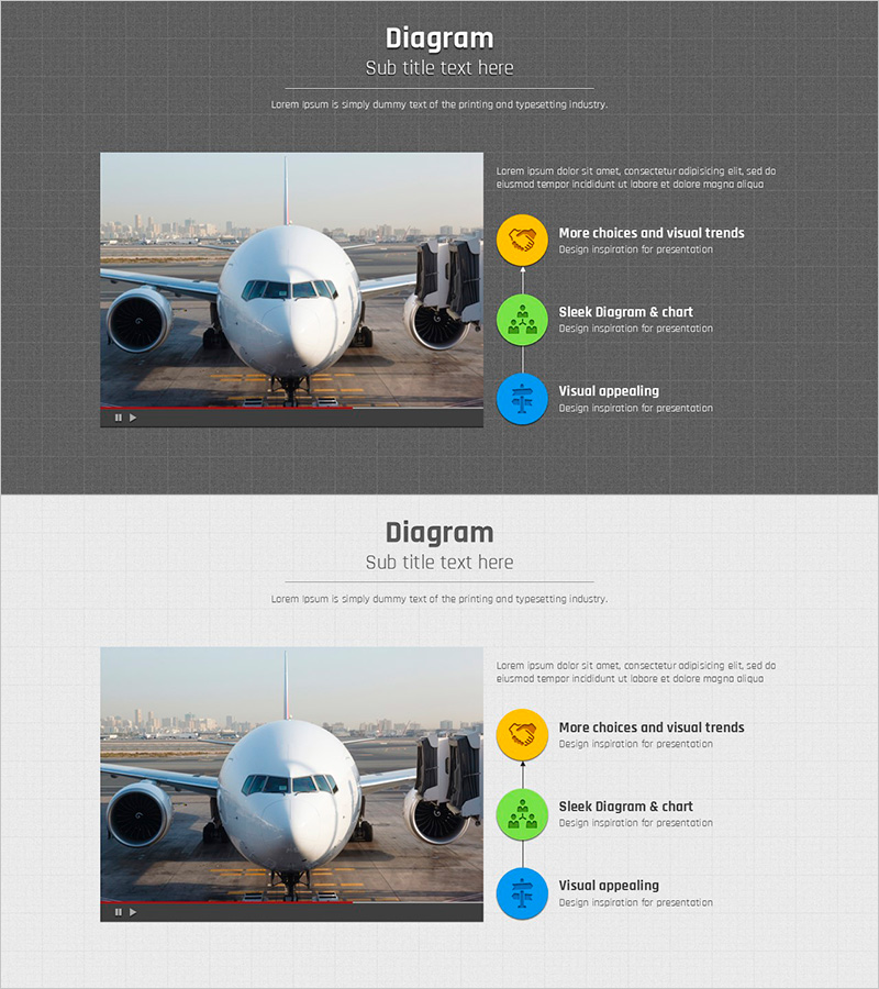 모눈종이 템플릿 다이어그램1 – 사업 관리 부문 프레젠테이션
