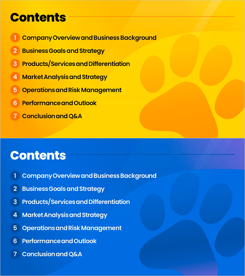 펫스토어 프레젠테이션 목차
