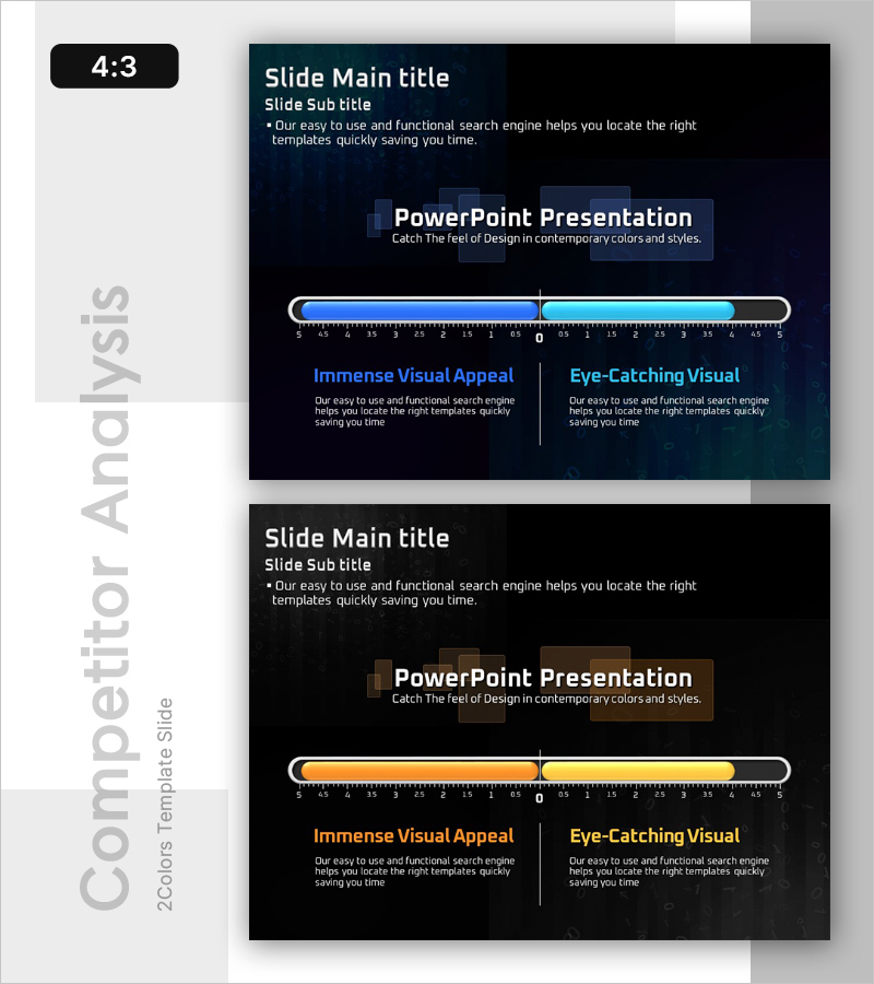 진척도 비교 그래프 – 시장 경쟁을 위한 전략 시각화