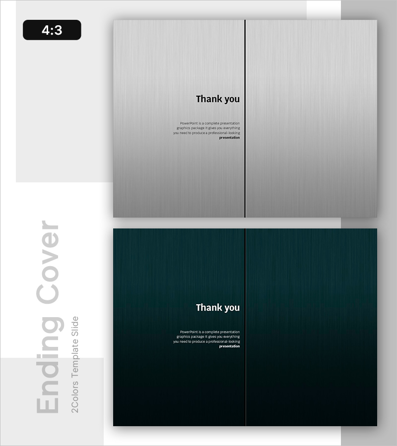 엘리베이터 문 PPT 엔딩 표지 – 전문성과 세련됨