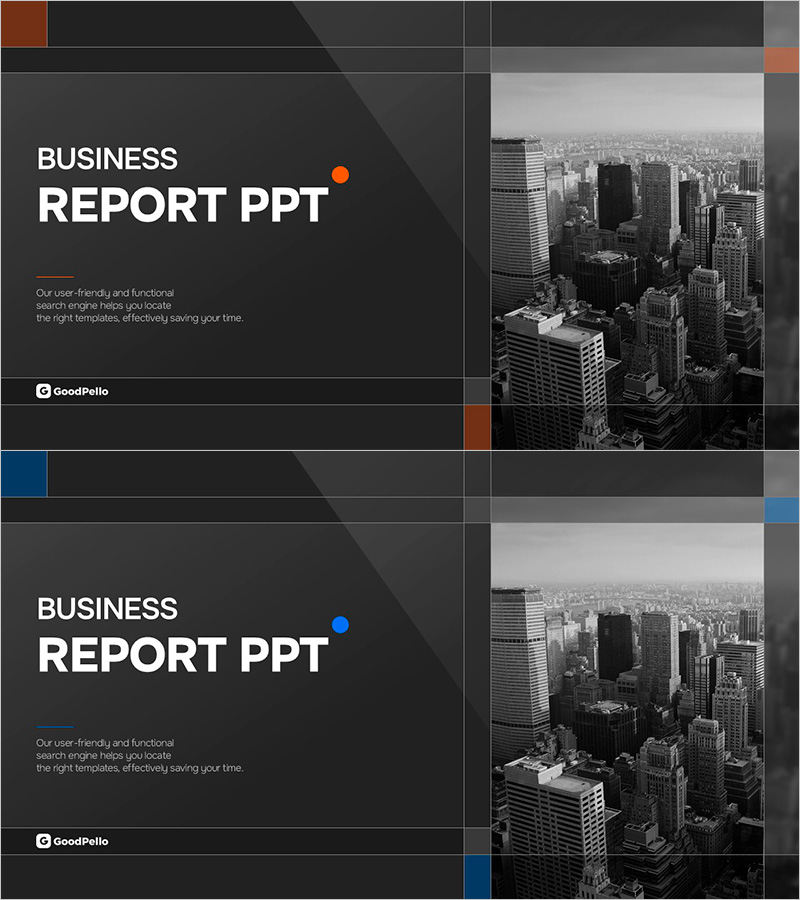 모던 그리드 사업보고서 템플릿 표지