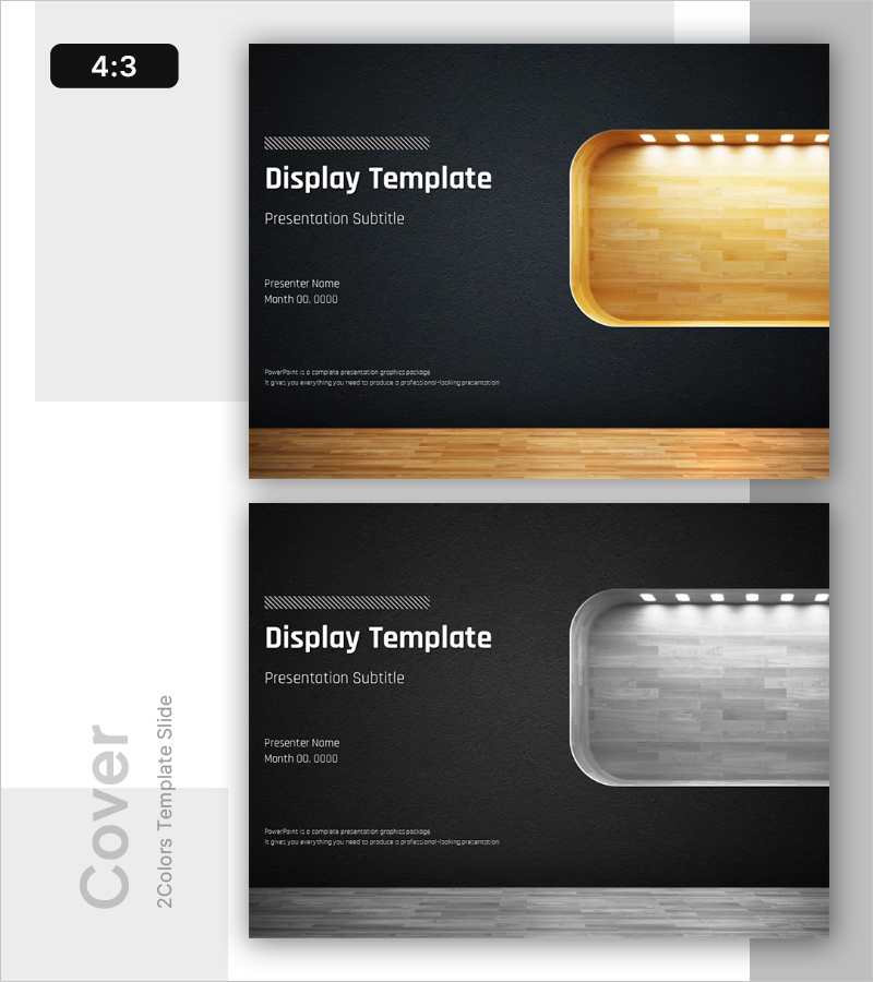 디스플레이 PPT 표지 – 프로페셔널한 첫 인상