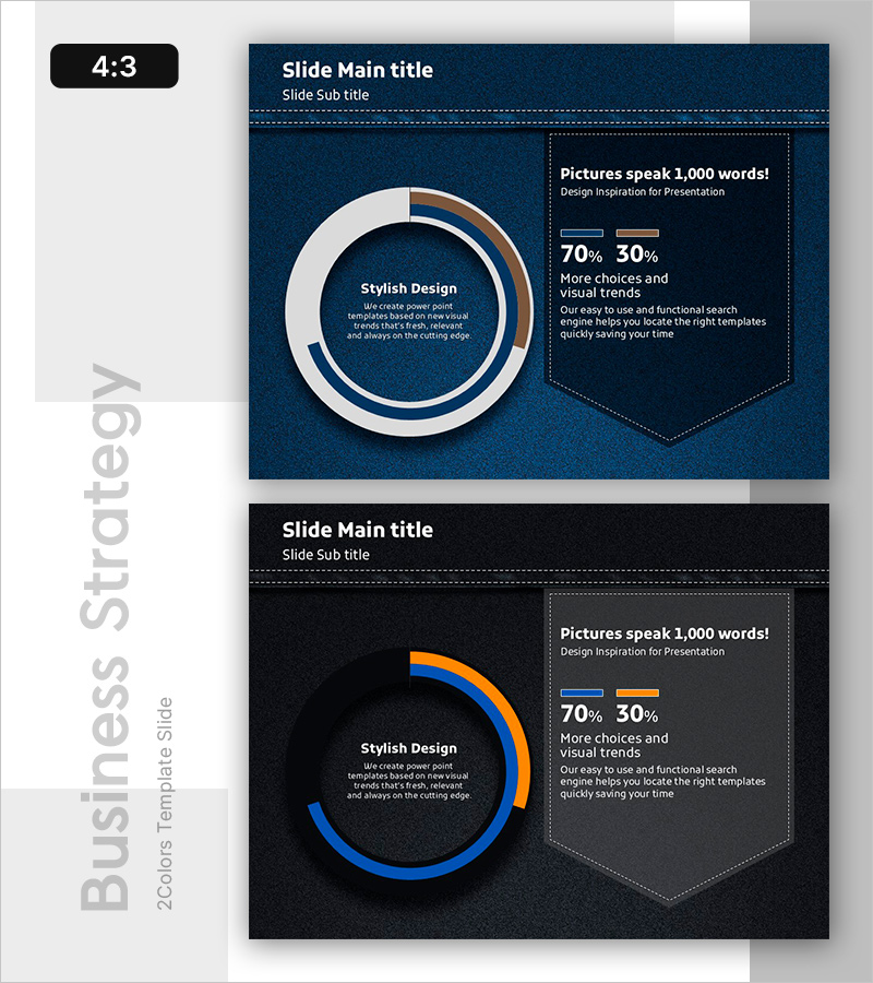 원형 다이어그램으로 데이터 비율 시각화 – 세련된 디자인