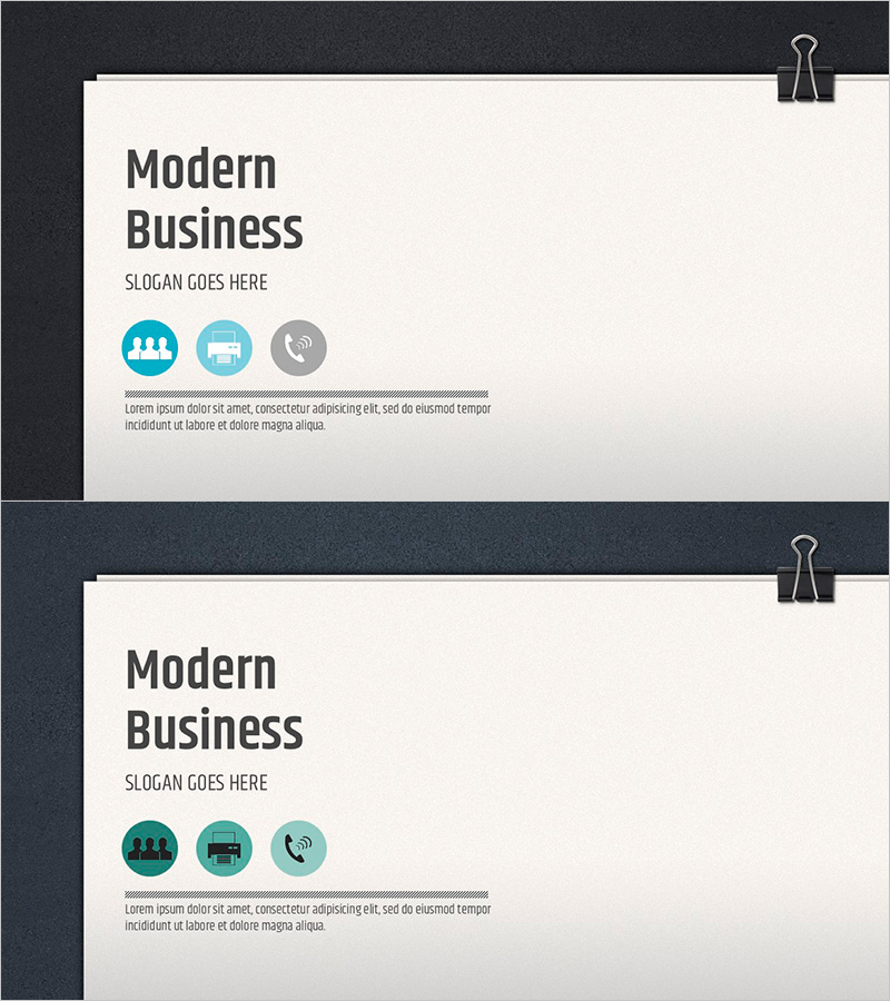 모던 비즈니스 PPT 템플릿 표지